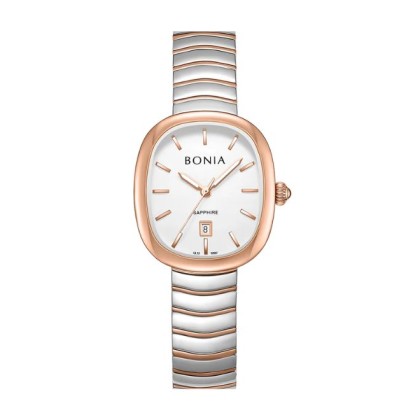 Bonia Elegance BNB10907-2612 White Dial Stainless Steel Women Watch 